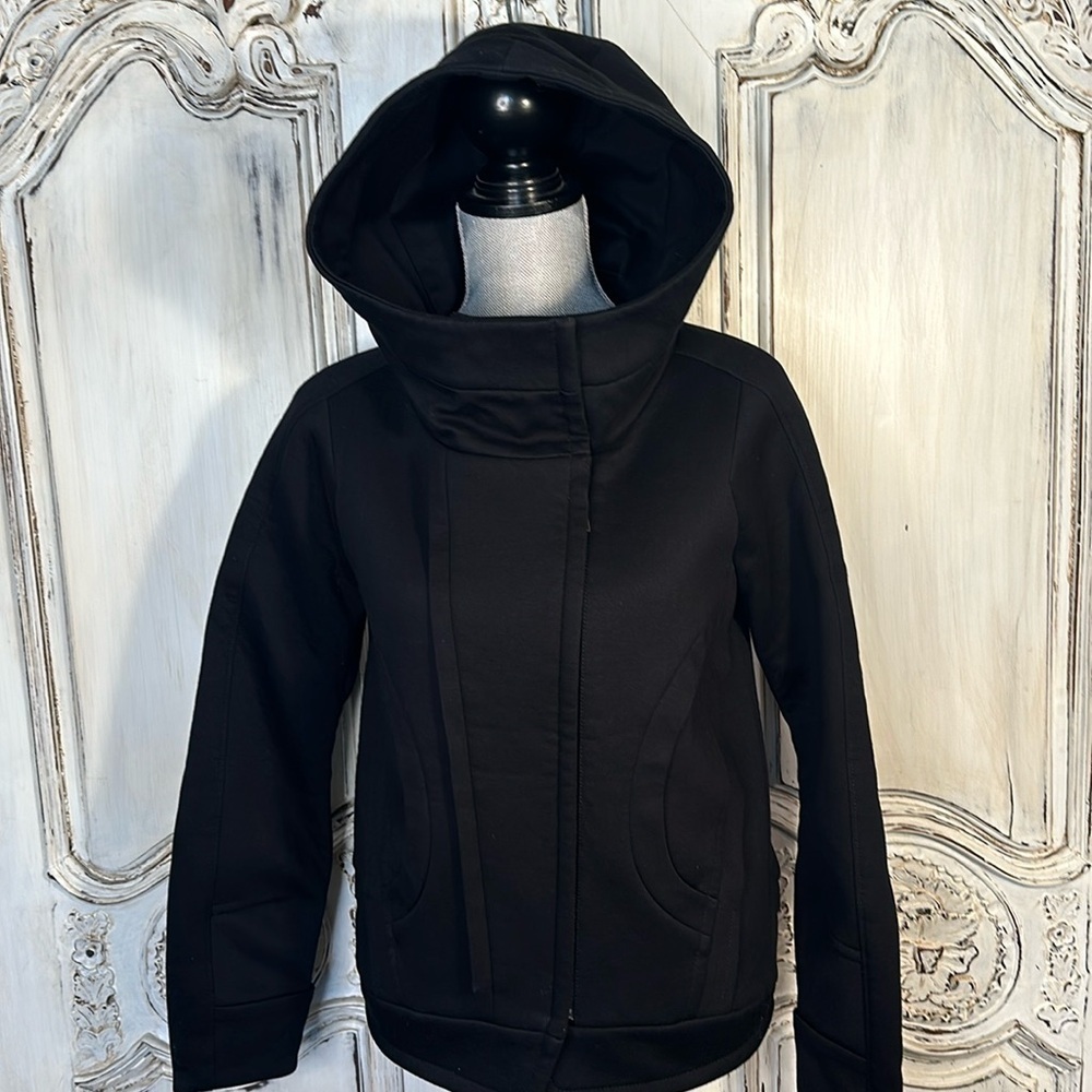 Less Heavy Duty Front Zip Long Sleeve Hand Pockets Hoodie Sweat Shirt Size Med